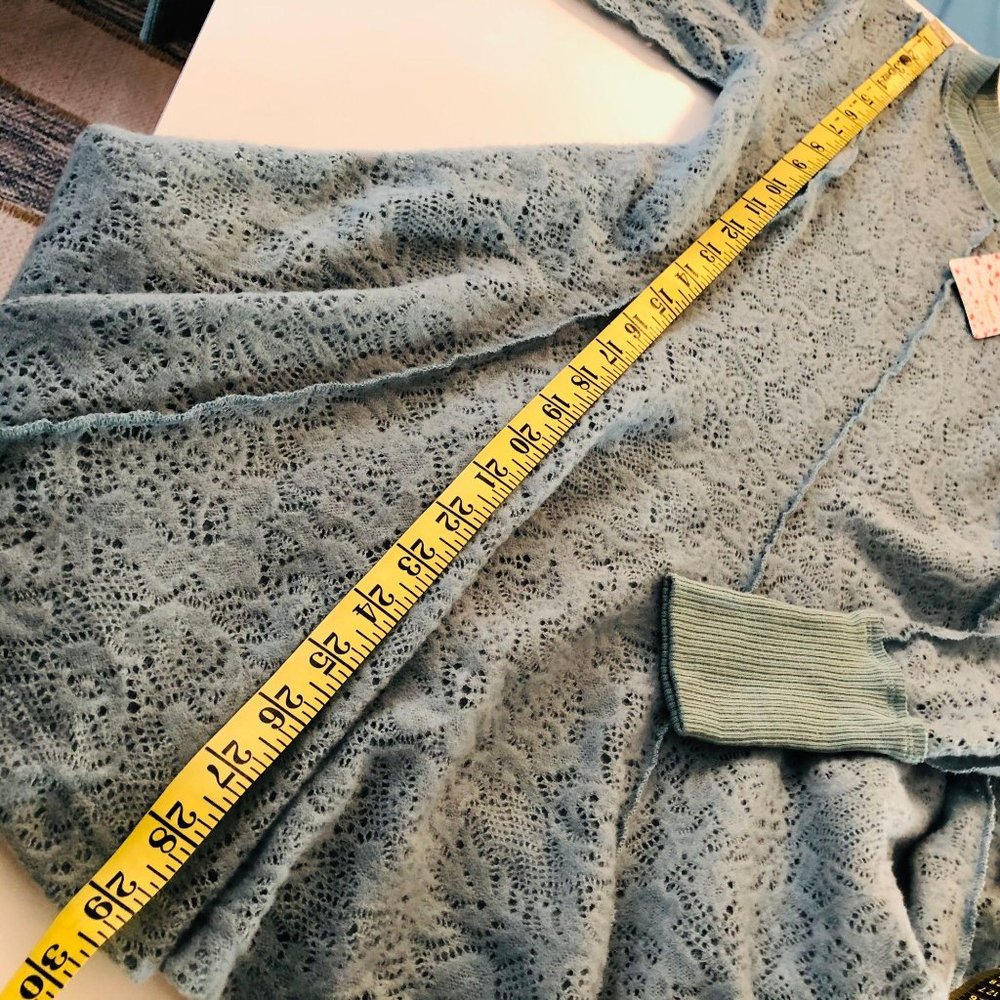 Free People Tunic Top Blue Womens XS - Picture 8 of 11